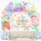 138pcs Easter Balloon Arch Kit Happy Easter Colorful Party Decoration Rainbow Balloon Garland Kit for Bunny Baby Shower Spring Birthday Party Decoration